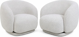 Dreamit זוג כורסאות מסתובבות מעוצבות לסלון דגם Cloudy Duo