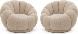 Dreamit זוג כורסאות מעוצבות מסתובבות דגם Flower Duo