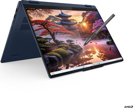 Lenovo מחשב נייד Lenovo 5 2-IN-1 | Ryzen 7 8845HS | 1TB SSD | 16GB RAM | 16" WUXGA IPS | TOUCHSCREEN | Win11 | Backlit Keyboard | LUNA GREY