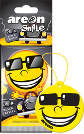 AREON עץ ריח דגם SMILE בניחוח – Black Crystal מבית Areon מכיל 5 יח - AREON