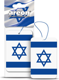 AREON עץ ריח דגם דגל ישראל בניחוח – New Israel מבית Areon מכיל 5 יח - AREON