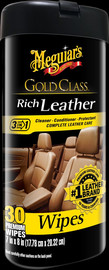 Meguiars מגבונים (30יח) לניקוי ושימור ריפודי עור L.WIPES