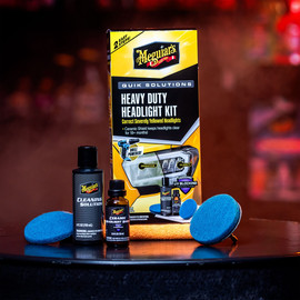 Meguiars קיט חידוש פנסים למברגה/מקדחה HEAVY DUTY HEADLIGHT KIT