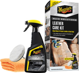 Meguiars קיט ניקוי ושמירה על עור Quik Solutions Leather Care