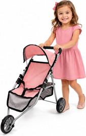 Ace toys עגלת בובה 3 גלגלים יוקרתית מסדרת רויאל בייבי – דגם טל