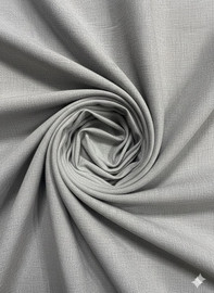 eurohome וילון השחלה דגם פטרה אפור קצר