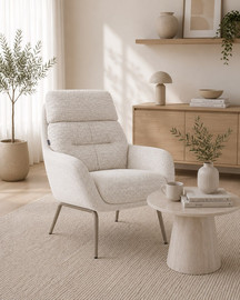 eurohome כורסא דגם לאנדי שמנת