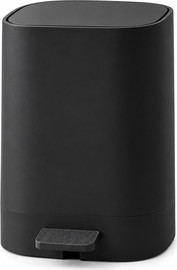 eurohome פח מרובע סיליקון שחור 5L דגם 9551