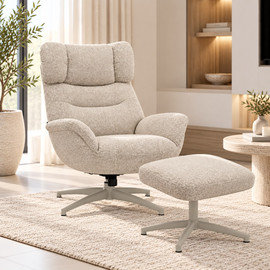 eurohome כורסא דגם ליה אבן + הדום