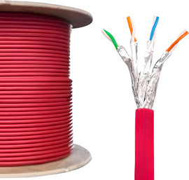 Fibertech כבל רשת CAT7 (תוף 305 מטר)