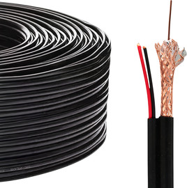 Fibertech כבל RG59 משולב מתח NYY (100 מטר)