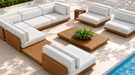 MIKA OUTDOOR-LIVING סלון דגם מלדיבים