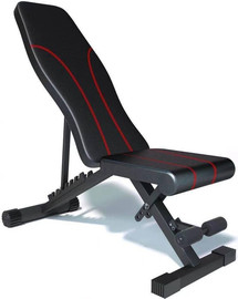 TON SPORTS ספת כושר מתכווננת ומתקפלת