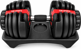 TON SPORTS משקולת אוניברסלית מתכווננת 24 ק״ג