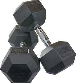 TON SPORTS משקולת יד משושה קלאסי - 20 קילו