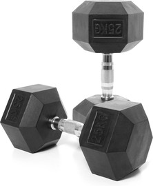 TON SPORTS משקולת יד משושה קלאסי - 25 קילו