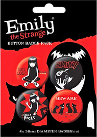 Anime Market מארז סיכות מקוריות אמילי המוזרה (Emily the Strange)