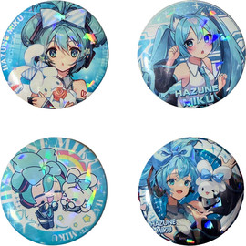 Anime Market מארז 4 סיכות מיקו עם סינמרול | סיכות מנצנצות 58 מ״מ | Sanrio