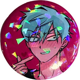 Anime Market סיכת טיל מנצנצת 58 מ״מ –   Alien Stage  pin Till — טיל ברקע אדום