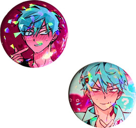 Anime Market סיכת טיל מנצנצת 58 מ״מ –   Alien Stage  pin Till — שניהם ביחד