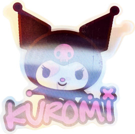 Anime Market מדבקת תלת־מימד קרומי – רגילה ↔ מאוהבת (Kuromi Lenticular 3D)
