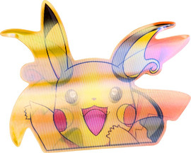 Anime Market מדבקת תלת-ממד עדשתית – פיקאצ’ו ↔ ראיצ’ו (Pokémon)