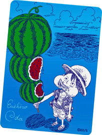 Anime Market One Piece Natsukomi 2026 – Metakira Luffy Watermelon | קלף פרומו מיוחד לופי אבטיח