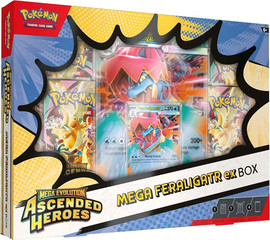 Anime Market Pokémon TCG Mega Evolution: Ascended Heroes – Mega Feraligatr ex Box | בלעדי לאתר