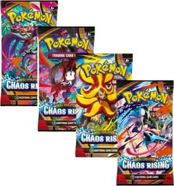 פוקימון קלפי פוקימון – מארז 4 חבילות Pokemon TCG ME04: Chaos Rising Art Set
