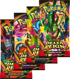 Anime Market מכירה מוקדמת Pokémon Delta Reign Art Set – 4 חבילות בוסטר | Mega Evolution