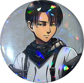 Anime Market סיכת לוי בתלבושת הקלאסית – Attack on Titan | סיכת אספנות מנצנצת 58 מ”מ — רביעי