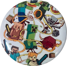Anime Market סט סיכות מיינקראפט – כל הדמויות יחד (58 מ”מ) — העיצוב השני