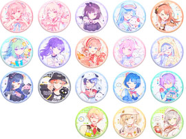 Anime Market סט סיכות פרויקט סאקאי – כ־18 סיכות מנצנצות 58 מ״מ — סיכה בודדת לבחירה ( לפי המלאי הקיים )
