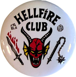 Anime Market סיכת Hellfire Club – Stranger Things | קוטר 44 מ״מ — סט של שניהם