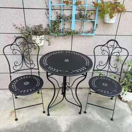 jcrhome סט פינת ישיבה לגינה – עיצוב רומנטי ואלגנטי (צבע שחור)