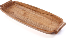 הכל כלול קערה אובלית ACACIA עץ 58×25×7 ס״מ