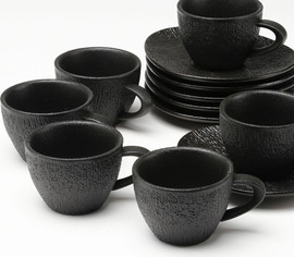 הכל כלול סט אספרסו SimpelBlack פורצלן NewBornChina