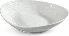 הכל כלול צלחת עמוקה SimpelWhite פורצלן NewBornChina 22×20×4.5 ס״מ