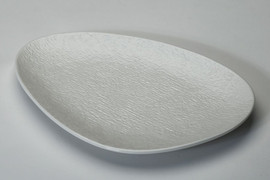 הכל כלול פלטה BON CHINA SIMPLE לבן 23×15.3×2 ס״מ