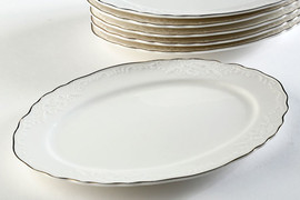 הכל כלול סט 6 פלטות BON CHINA פורצלן 22×15 ס״מ