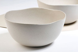 הכל כלול קערה לסלט אבן WARY קרם DOP 24×24×11 ס״מ