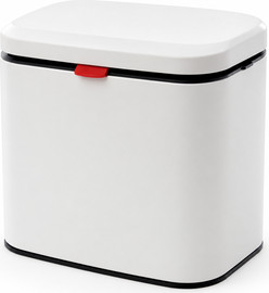 הכל כלול פח אשפה DreamChef עם סגירה שקטה ואפשרות תלייה, לבן מט, 4 ליטר