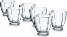 crystal bohemia סט 6 כוסות ויסקי קריסטל בוהמיה Arezzo 320 מ״ל