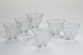 CRYSTALINE סט 6 כוסות קפה crystaline toulip 110 מ״ל