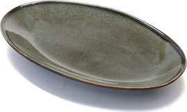 הכל כלול פלטה אובלית אבן WARE MADRIO ירוק 25×14.5 ס״מ