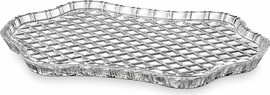 crystal bohemia צלחת הגשה DIAMOND CLASSIC קריסטל בוהמיה 30×23×2 ס״מ