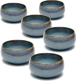 הכל כלול סט 6 בולים אבן WARE MADRIO כחול 15×15×8 ס״מ