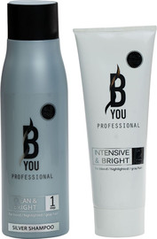 B YOU ערכת סילבר מסכה + שמפו ללא מלחים בי יו B YOU