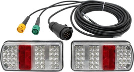 פנסים פלוס סט פנסים אחוריים לנגרר 12V כבל 5.5 מטר 13 פין