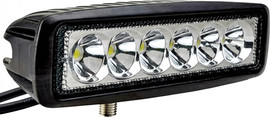 פנסים פלוס פנס עבודה פרוגקטור 6 לד מלבן 18W 10-30V 16סמ